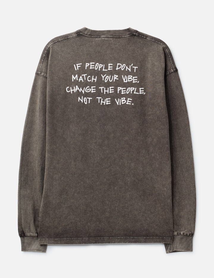 Aly "Dont Change The Vibe Black Washed" Longsleeve T-Shirt