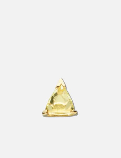 SUOT STUDIO Half Cut Mini Lemon Quartz Earring