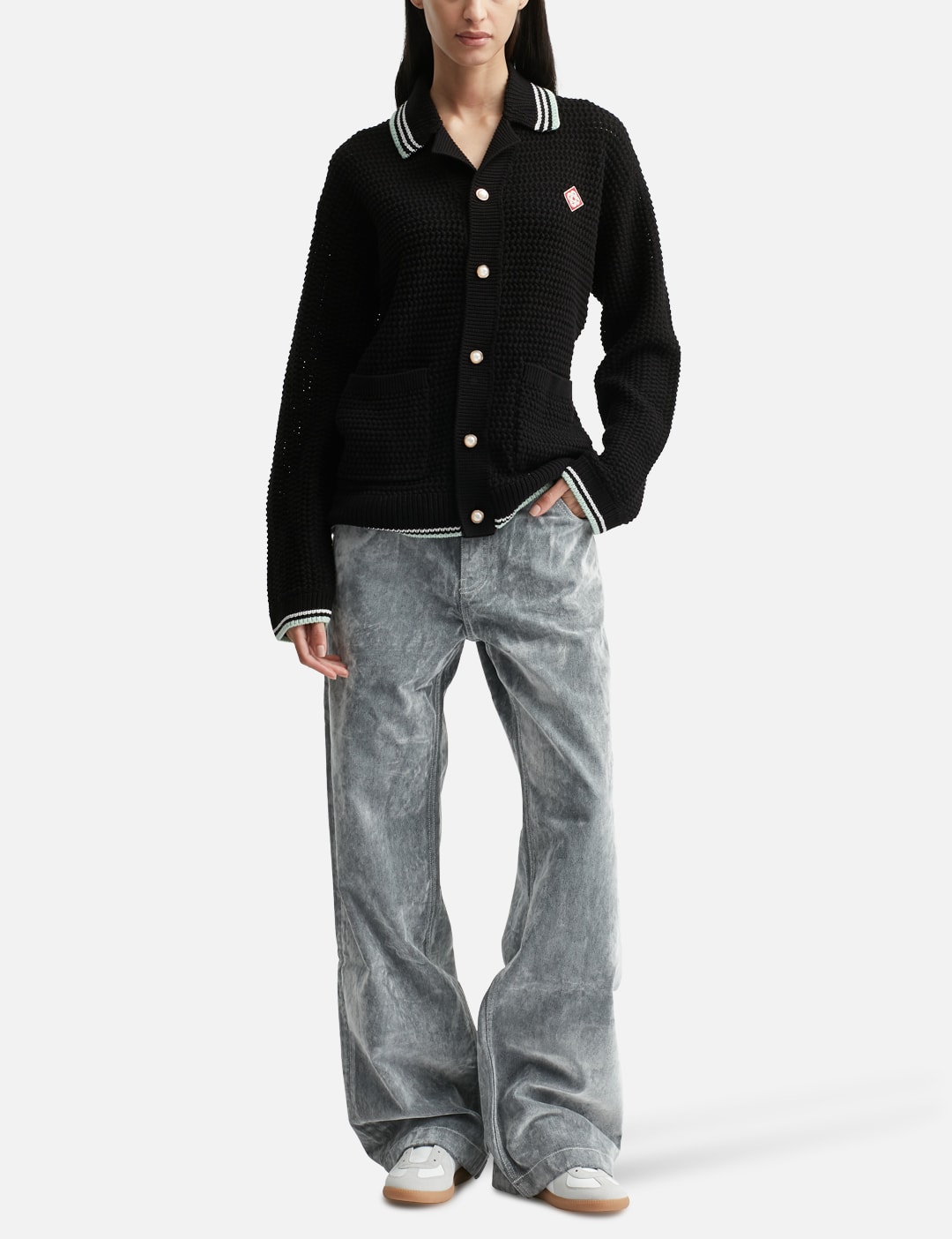 Embroidered Cotton Crochet Long Sleeve Shirt view 16