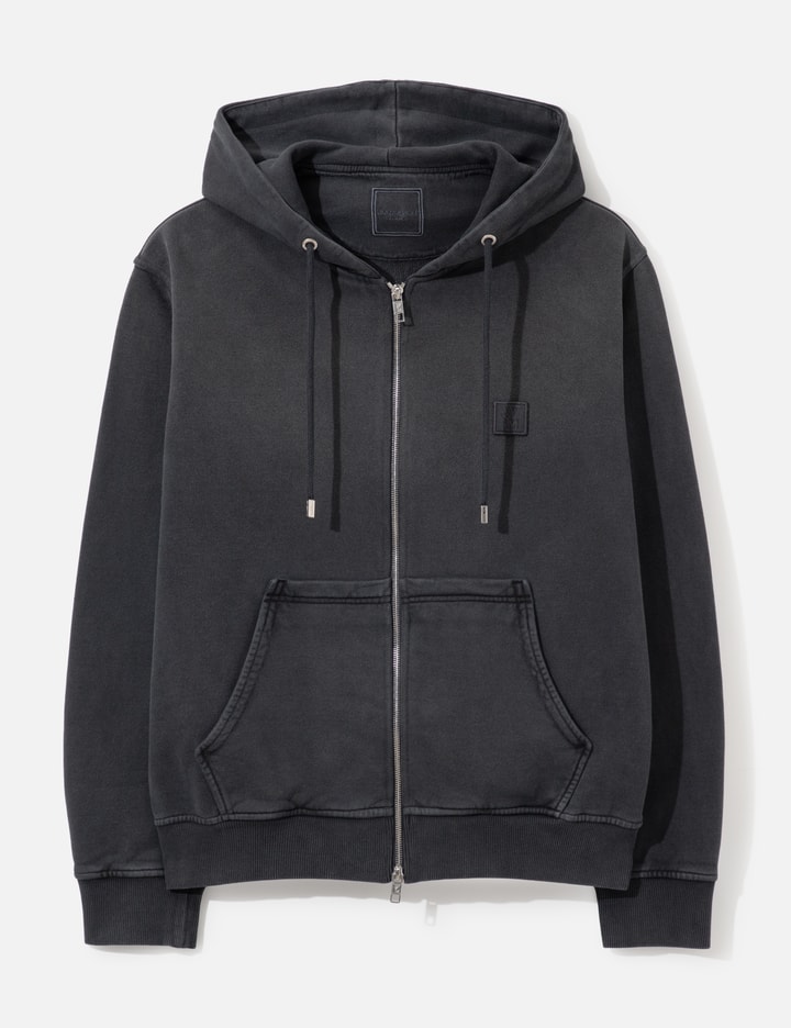 Wooyoungmi Logo Faded Zip-Up Hoodie