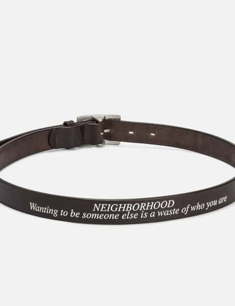 ネイバーフッド - Leather Narrow Belt | HBX