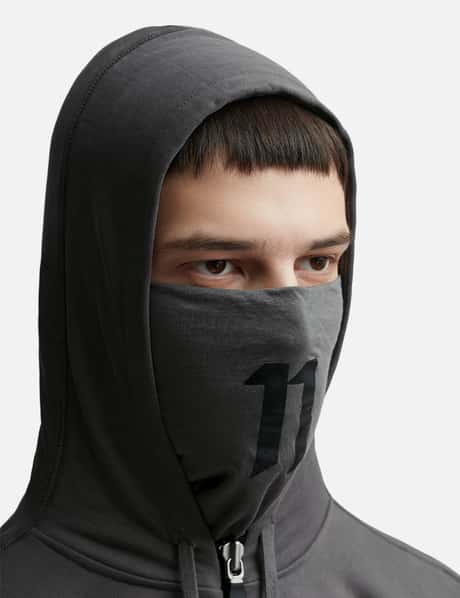 Balaclava Zippered Hoodie Sweater view 20