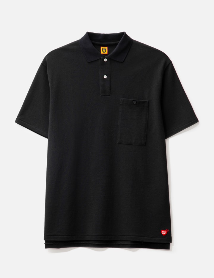 Shop Human Made Big Polo Shirt In Black