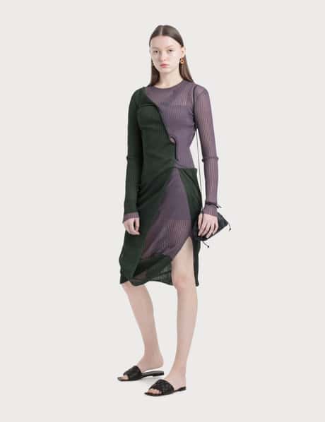 bottega veneta knit dress Bottega Veneta Knitted Midi Dress