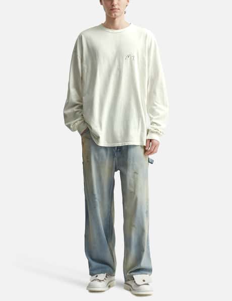 ANCELLM - EMBROIDERY DYED LS T-SHIRT | HBX - Globally Curated 