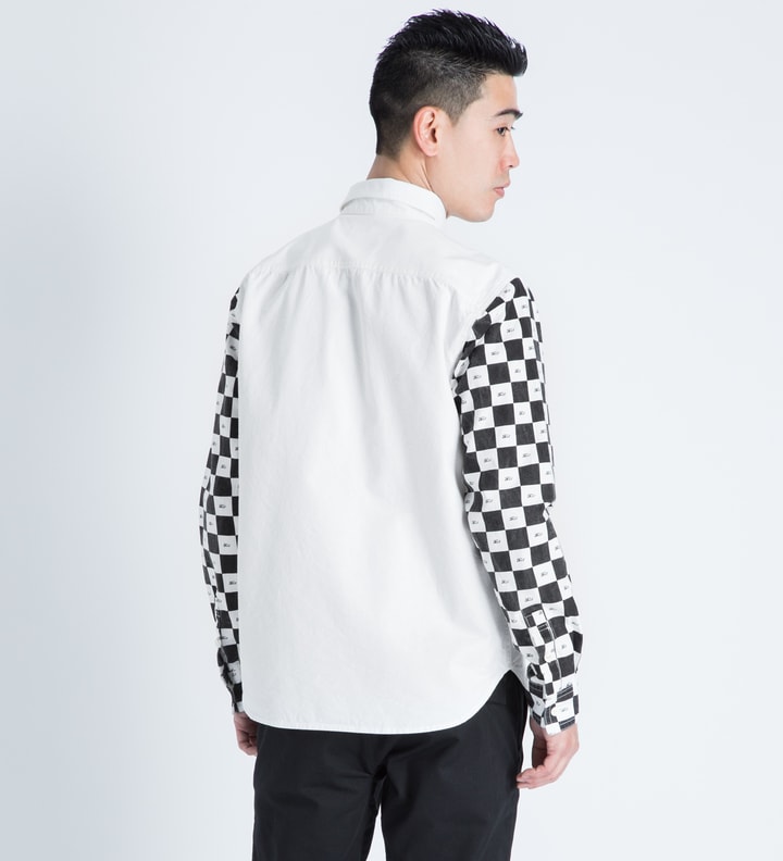 White/Black Checker Flag L/S Shirt Placeholder Image