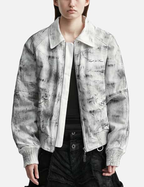 Bane Waxed Denim Varsity Jacket view 5