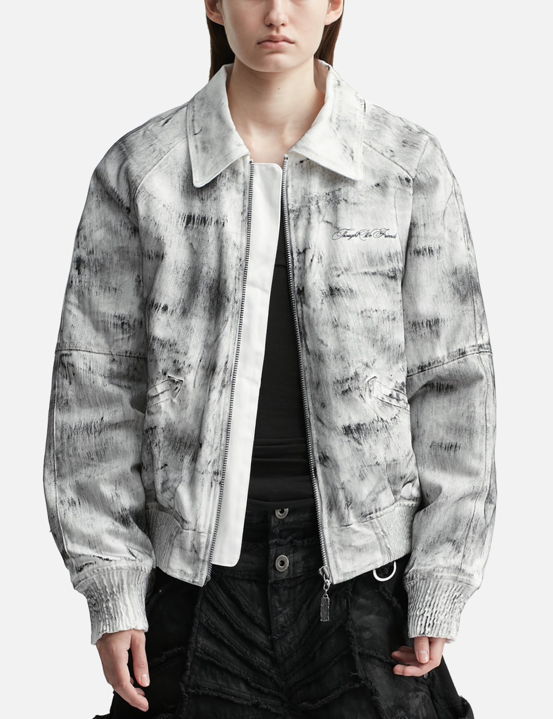 Bane Waxed Denim Varsity Jacket view 6