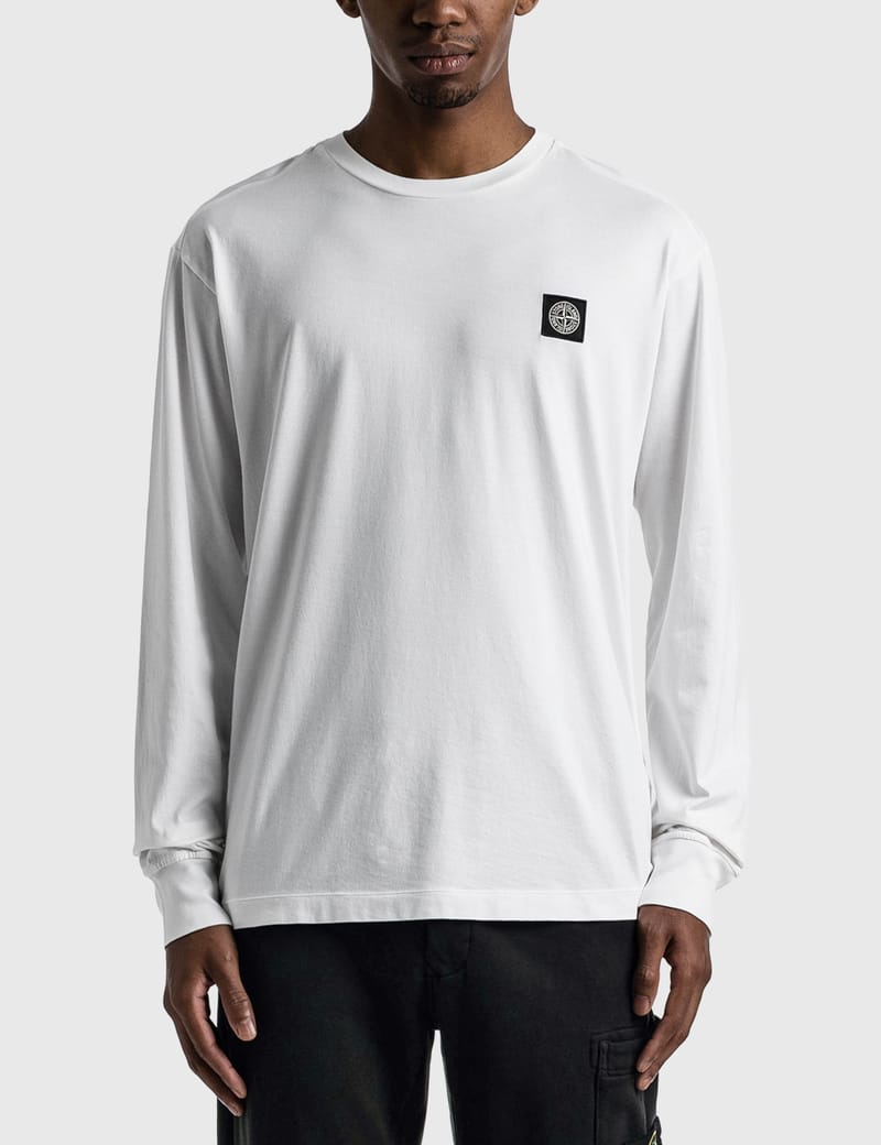 新品 Stone Island 60/2 ロングスリーブ Tシャツ 黒L - ストーン 