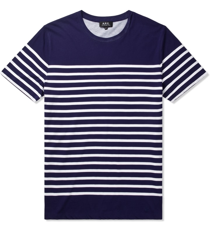 Dark Navy Sailor Stripe T-Shirt Placeholder Image