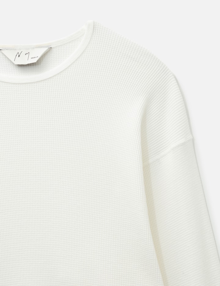 ANCELLM Damage Waffle Crew LS