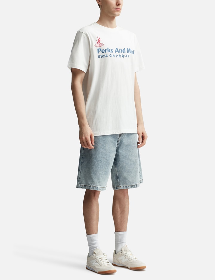 Shop Perks And Mini Logo Print T-shirt In White