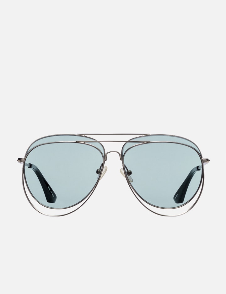 LINDA FARROW PROJECTS DOUBLE FRAME AVIATOR SUNGLASSES Placeholder Image