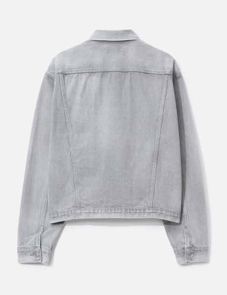 Time Travel Trucker Jacket Gray Denim view 8