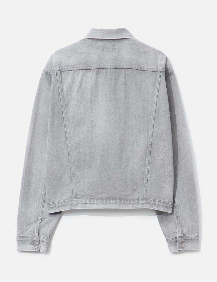 Unlikely Time Travel Trucker Jacket Gray Denim Placeholder Image