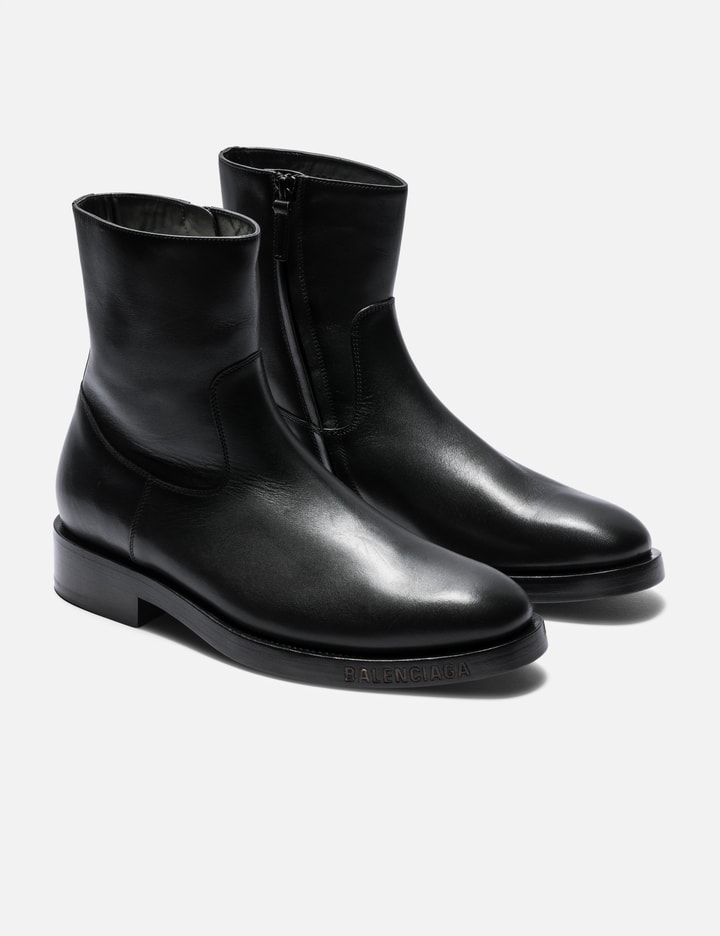Balenciaga Leather Zipper Boots