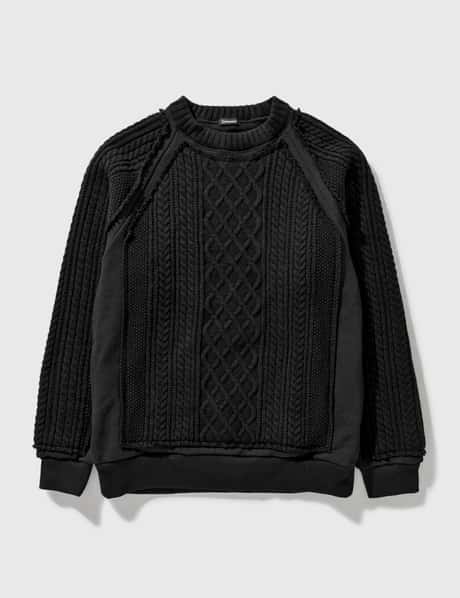 Undercoverism Contrast Knit Sweater Sweatshirt