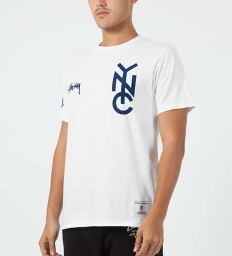 Stüssy - White NYC 80 T-Shirt | HBX - Globally Curated Fashion and 