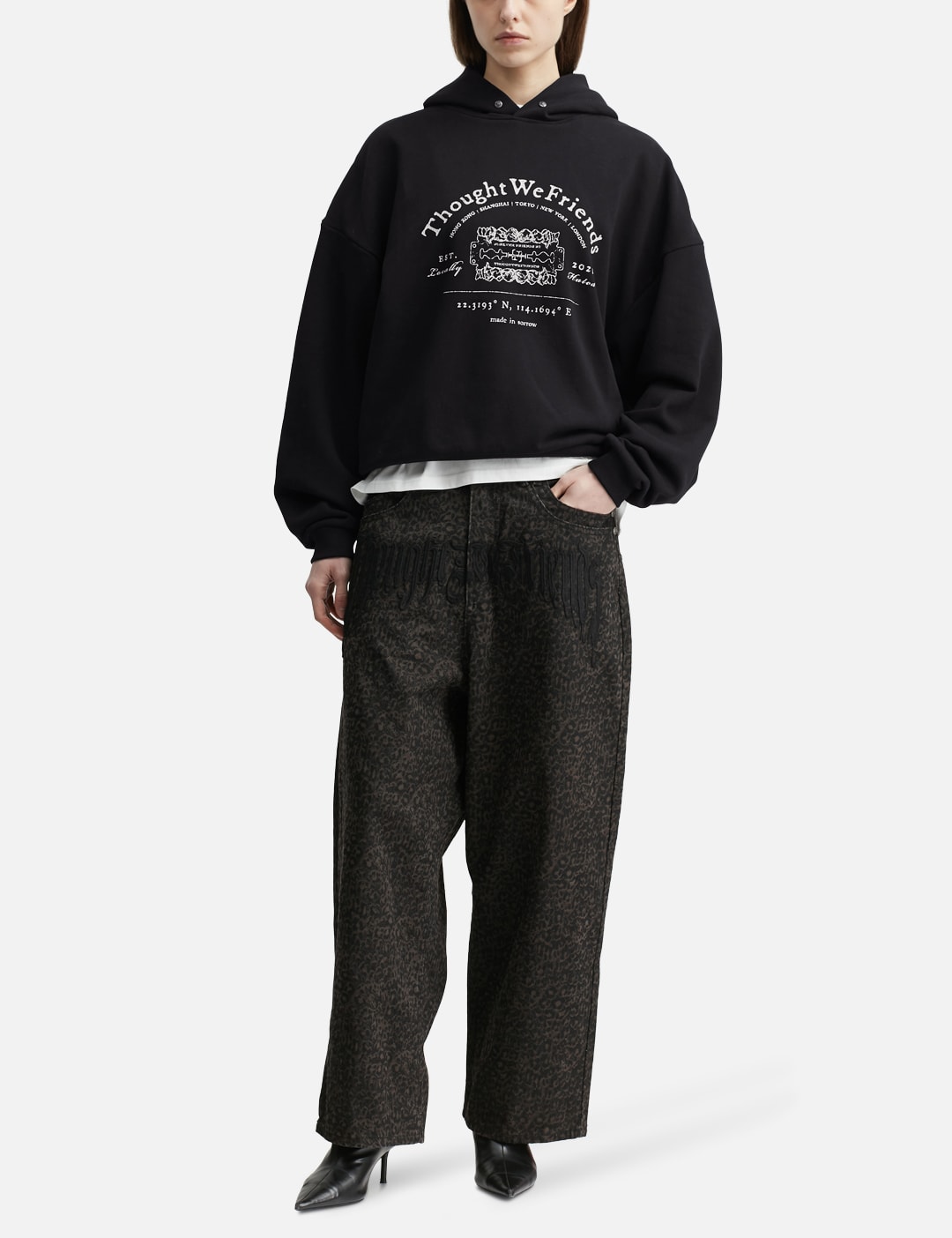 "Bruce" Leopard Baggy Denims view 15