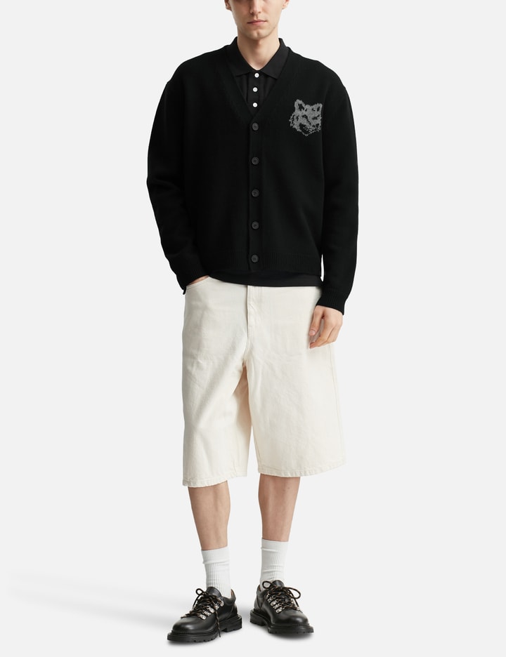 Fox Head Intarsia Merino Cardigan Placeholder Image