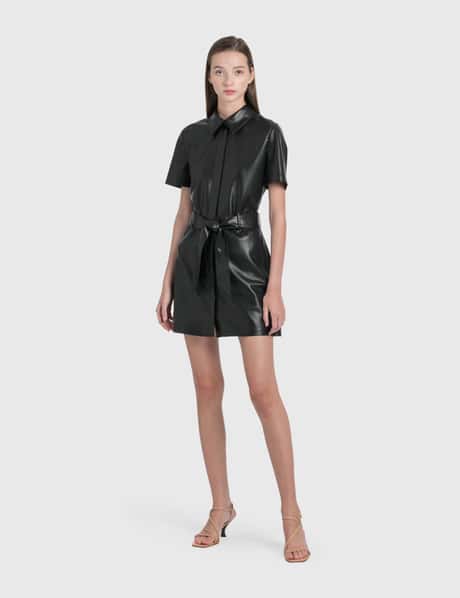 Nanushka - Halli Vegan Leather Mini Dress | HBX Nanushka - Halli Vegan Leather Mini Dress | HBX