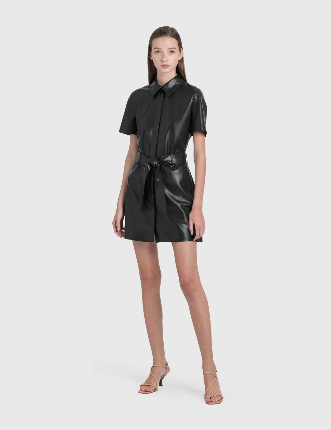 Nanushka - Halli Vegan Leather Mini Dress | HBX