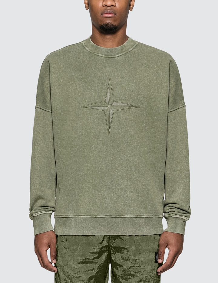 Compass Embroidered Sweatshirt Placeholder Image
