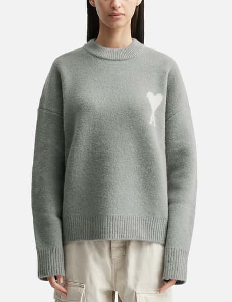 Ami Alpaca Ami De Coeur Crewneck Sweater