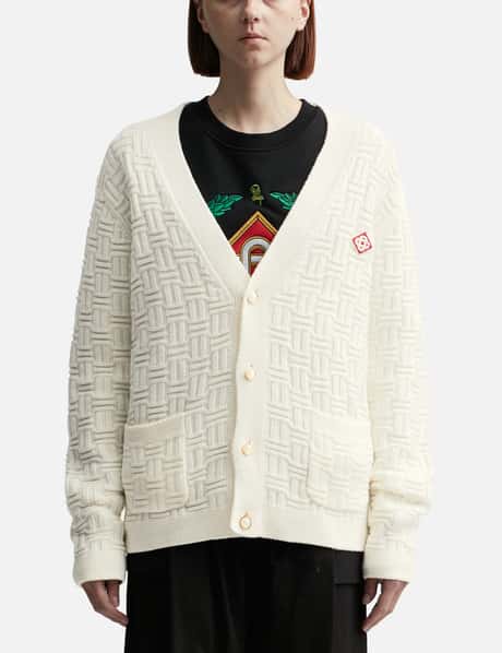 Casablanca Column Knit Cardigan