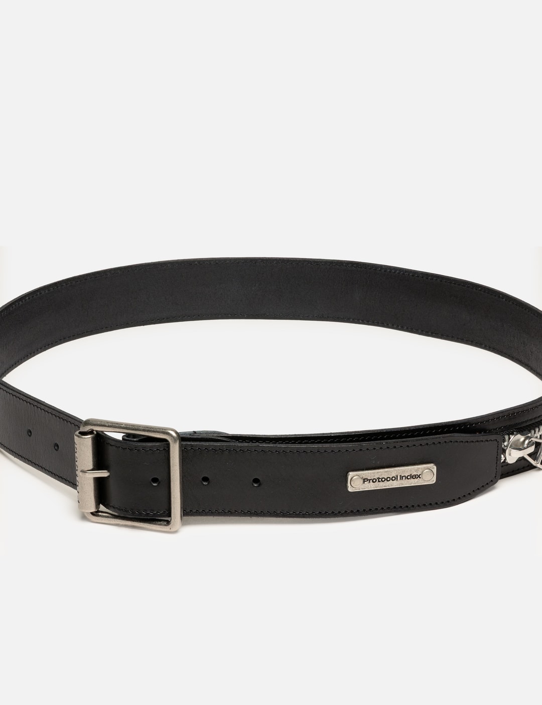 Protocol Index Zipper Belts In Black/黑色/블랙/ブラック
