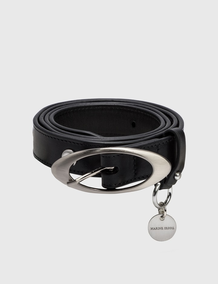Moon Stud Thin Leather Belt Placeholder Image