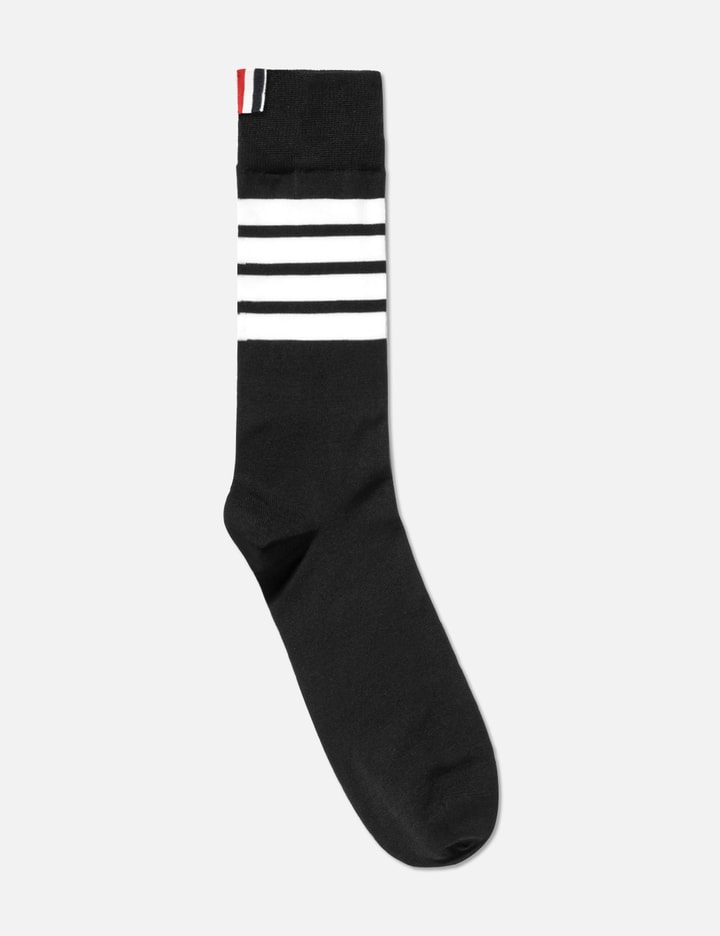 Lightweight Cotton 4-Bar Mid-Calf Socks Placeholder Image