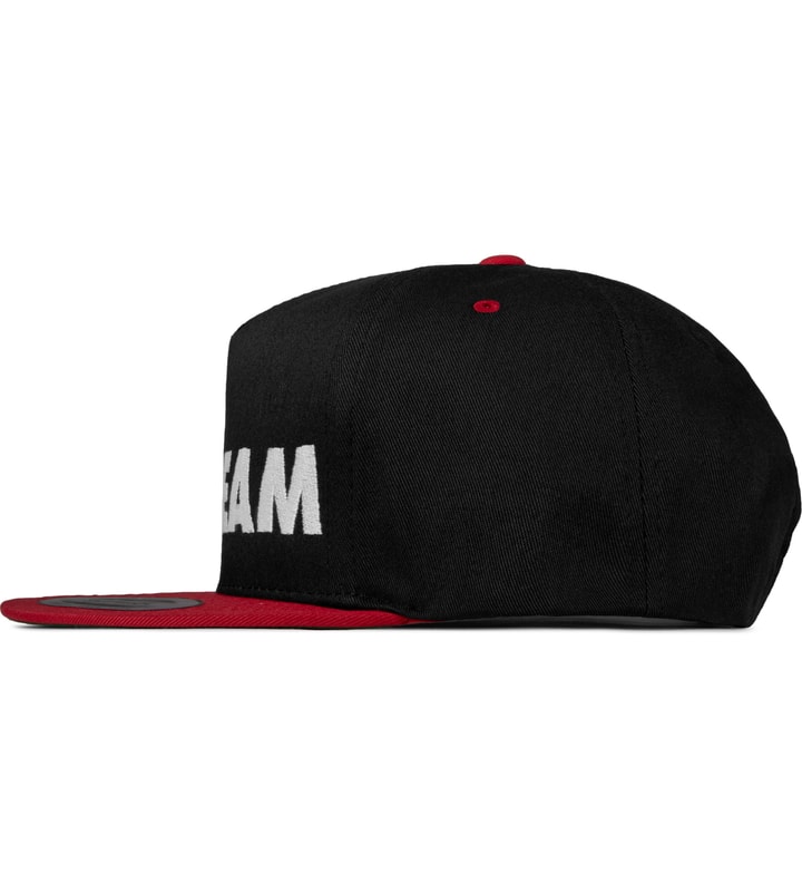 Black/Red Cone & Spoon Snapback Cap Placeholder Image