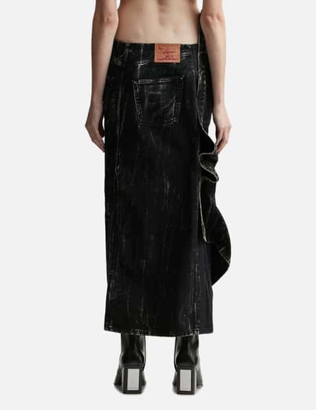 Velcro Denim Skirt view 9