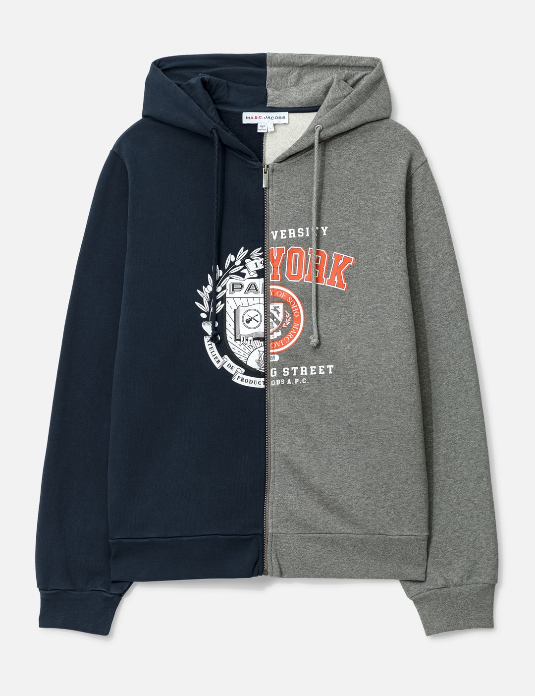 A.P.C. X Marc Jacobs Split Crest Zip-Up Hoodie view 8