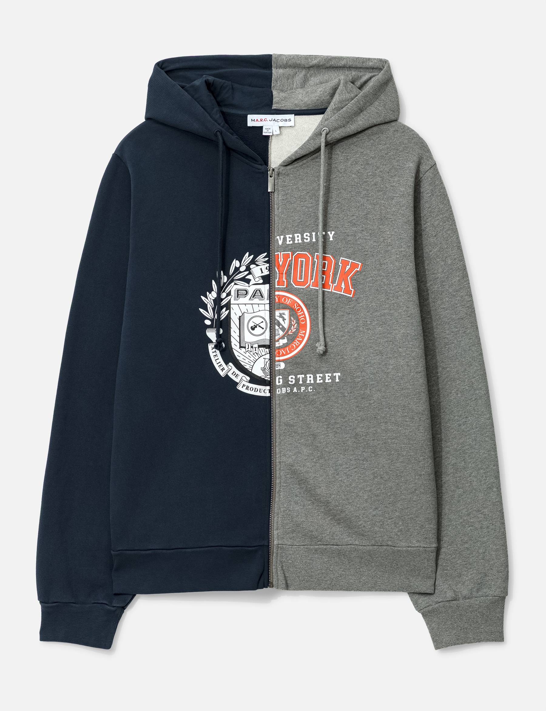 A.P.C. X Marc Jacobs Split Crest Zip-Up Hoodie view 19