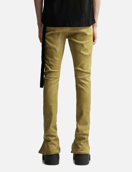 BOLAN BANANA IN OCHRE FOIL STRETCH DENIM view 12