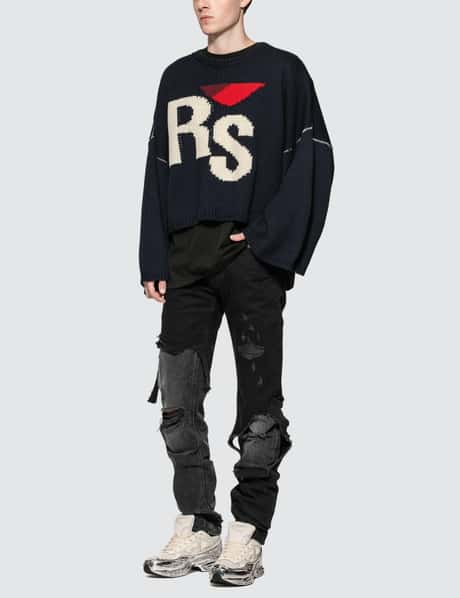Raf Simons - Slim Fit Destroyed Jeans | HBX - ハイプビースト 