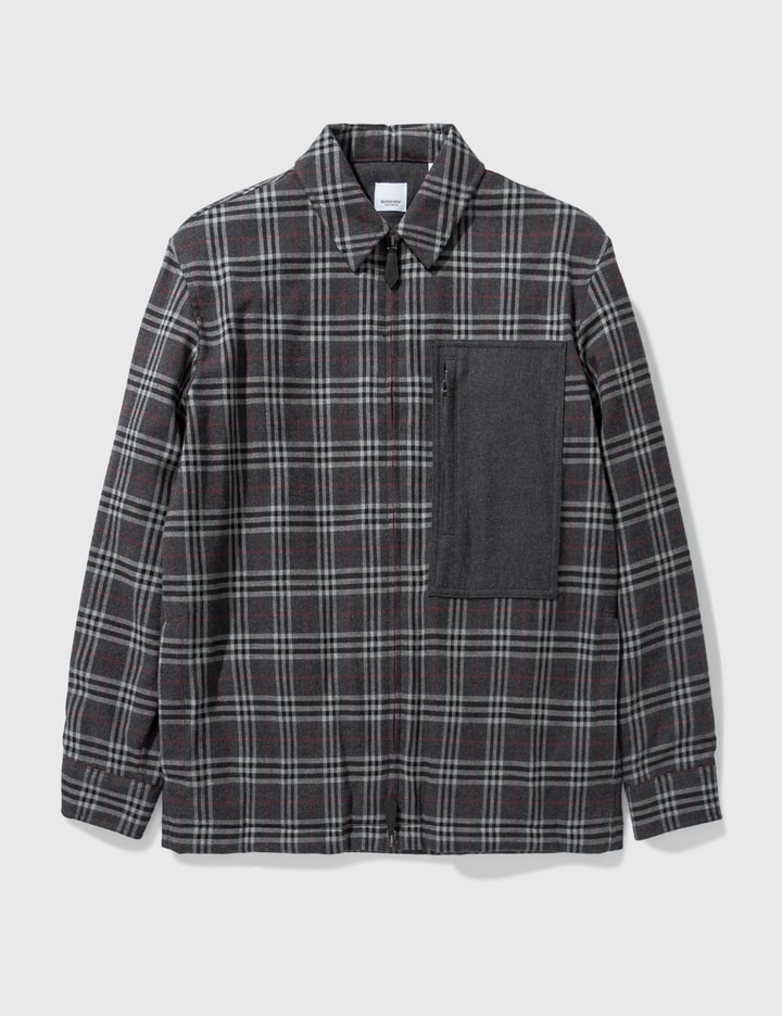 Check Cotton Flannel Overshirt Placeholder Image