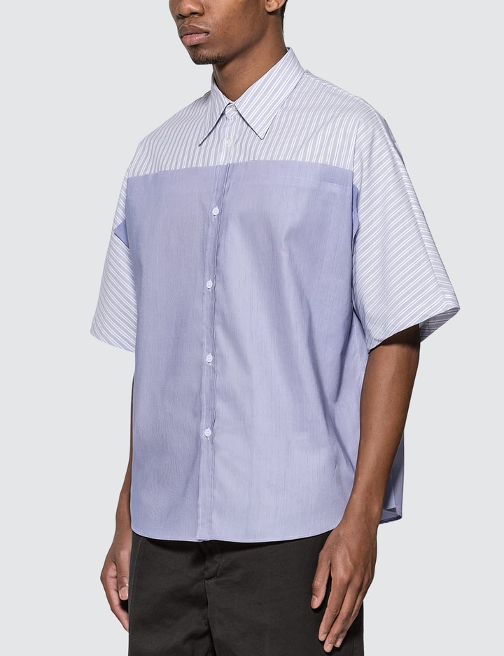 Spliced Pinstripe Shirt Placeholder Image