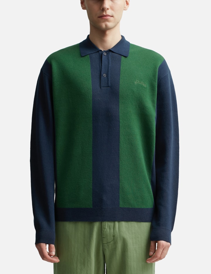 Harrison Long Sleeve Polo Sweater Placeholder Image