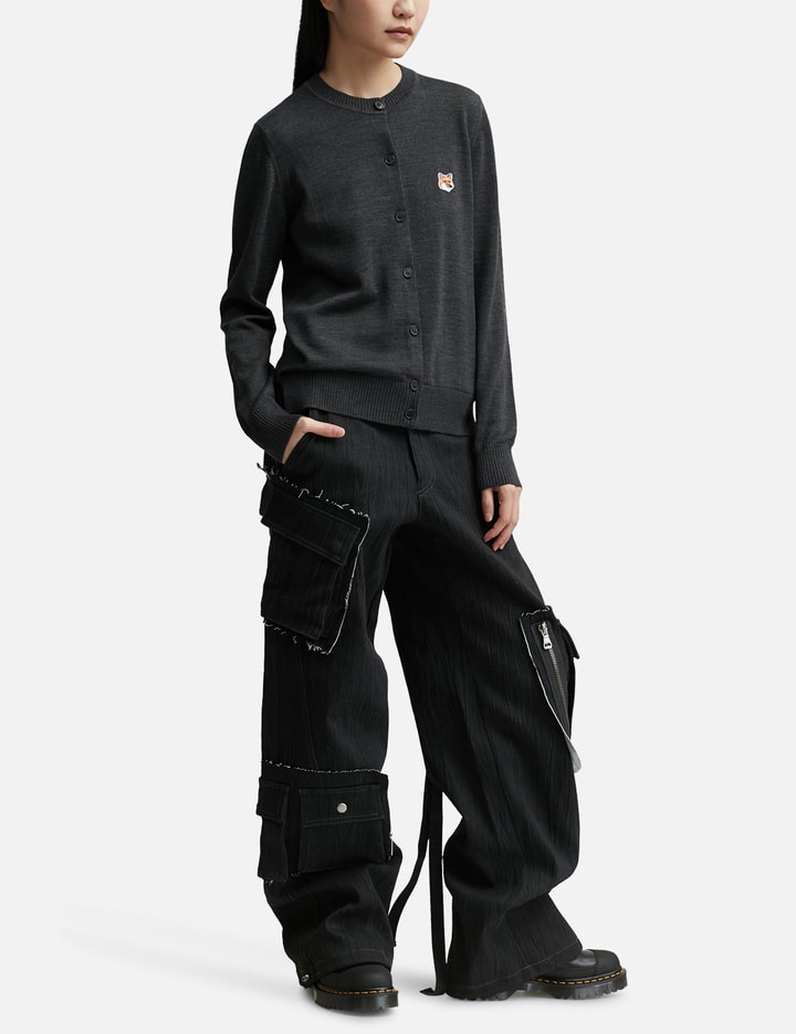폭스 헤드 패치 조절 가능한 라운드넥 가디건 Placeholder Image