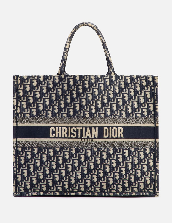 Dior Book Tote Medium bag in Dior blue monogram canvas - Second
