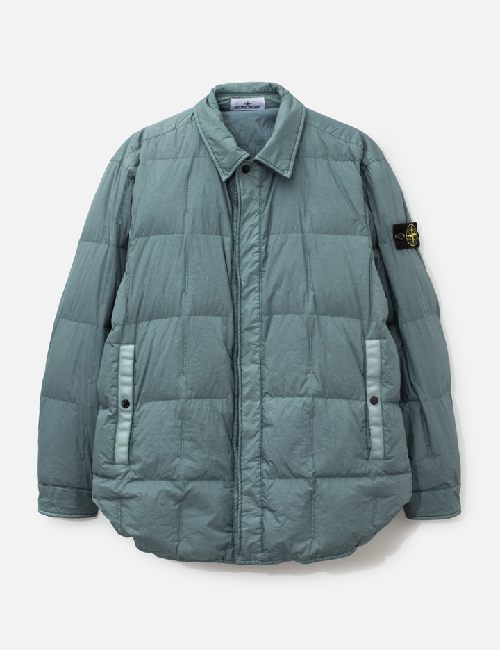 Stone Island Garment Dyed Crinkle Reps NY Puffer Shirt Jacket