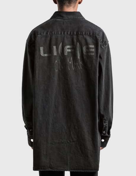 Raf Simons - Zipped Pocket Big Fit Denim Shirt | HBX