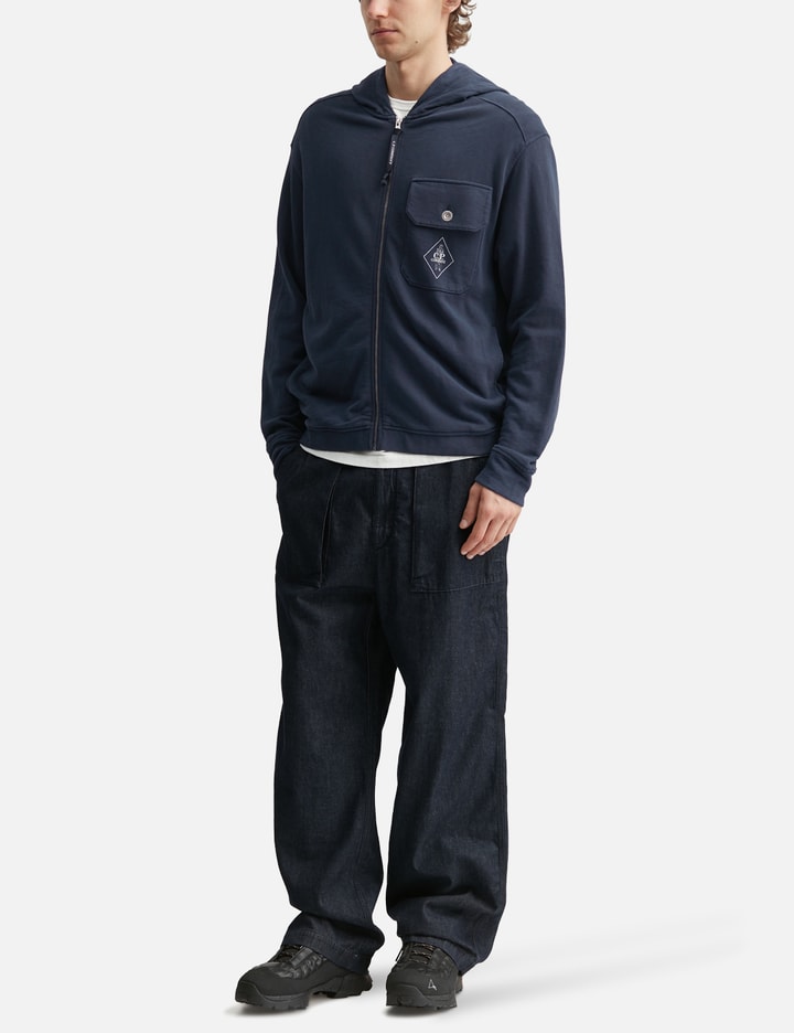 C.P. Company Malfilè Fleece Zip Hooded Sweatshirt