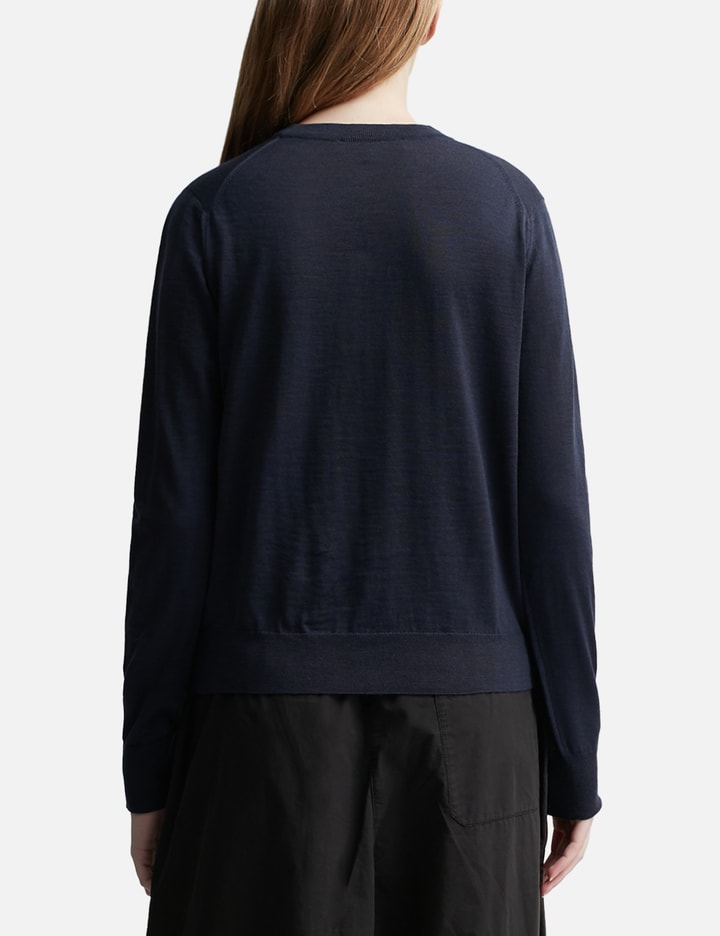 Maison Kitsuné W Baby Fox Patch Regular Jumper In Blue