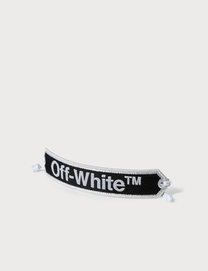 off white bracelet black