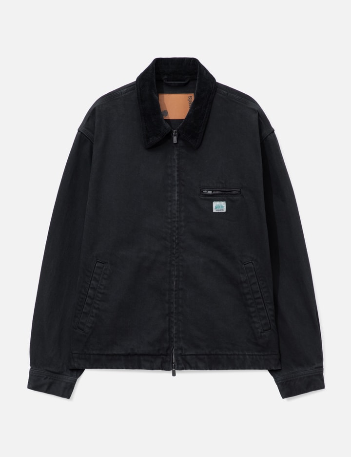 vowels Cord Collared Zip-Up Jacket