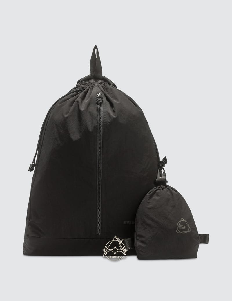 Seo Hyein Backpack Drapery BLACK Zip Hyein seo back pack black